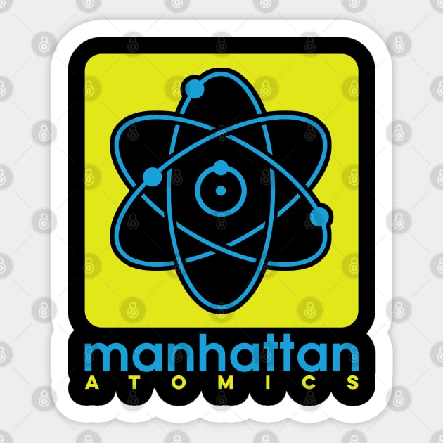 Manhattan Atomics Sticker by FourteenEight